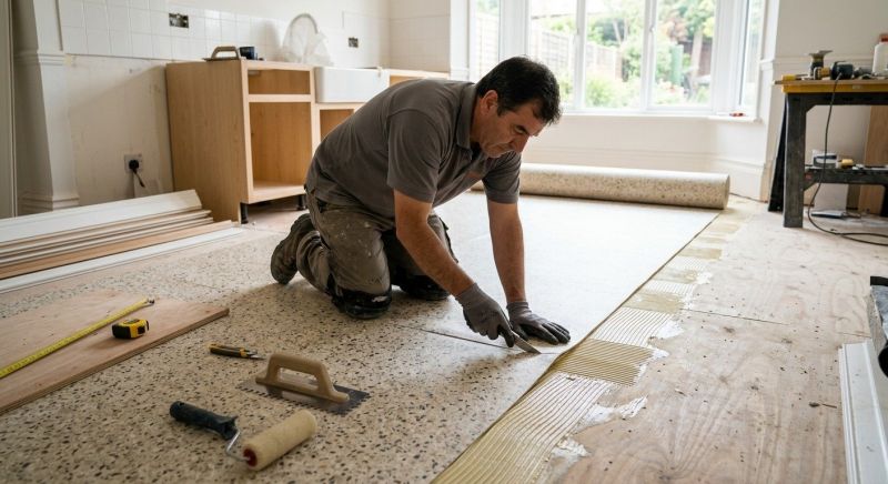 Linoleum Flooring Replacement in Marlborough, MA