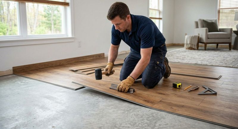 Luxury Vinyl Tile Installation in Lunenburg, MA
