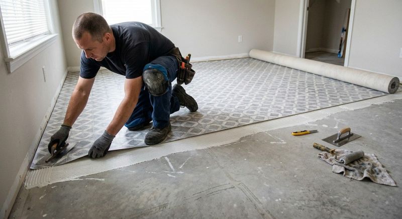 Sheet Linoleum Installation in Charlton, MA