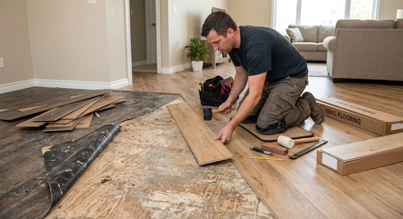 Vinyl Flooring Installation in Chelmsford, MA