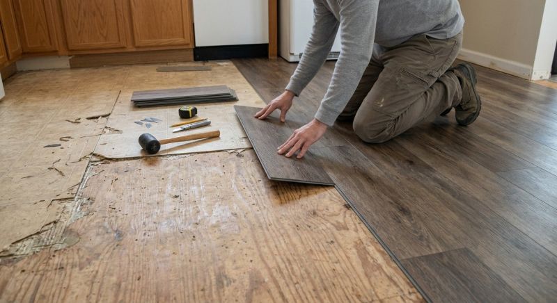 Vinyl Flooring Installation in Tewksbury, MA