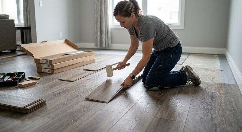 Vinyl Plank Floor Installation in Marlborough, MA